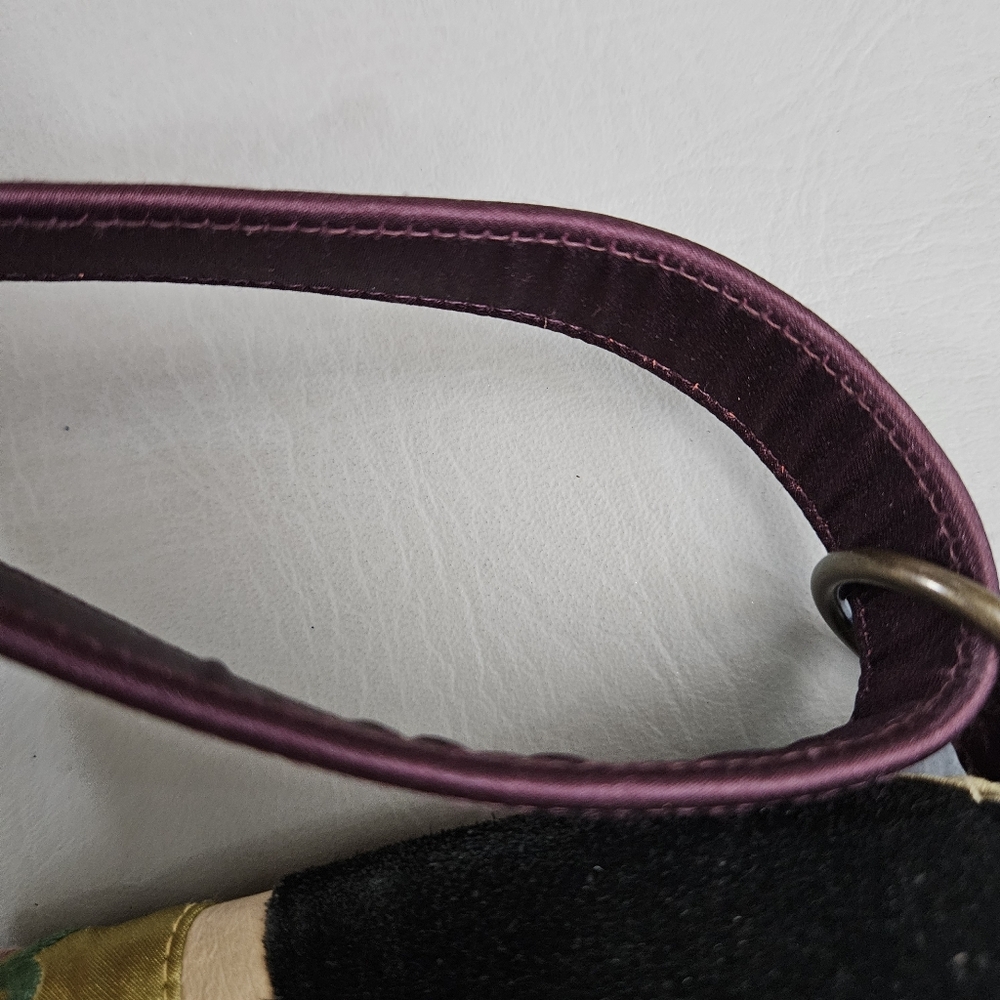 OOVOO Le Thi Hong Tu Hand Embroidered Silk & Suede Asian Shoulder Bag - Picture 3 of 12
